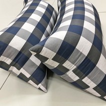 새계절 순면 대형 등쿠션 국산솜포함, 블루톤