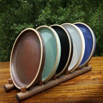 달그락 낮은 오목접시2호, 흰색