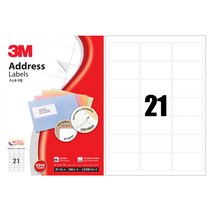 3M 라벨지 주소용 21칸 21321-100 100매