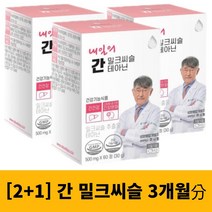 [2+1] 스트레스 완화 밀크씨슬 눈건강 간건강 테아닌 3개월분 밀크시슬, 1개월분(1박스)