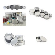 어썸인터내셔널 원형 틴케이스 65X25MM - 막힘 원형틴케이스 캔디통, 90x60mm - 투명창, 1개
