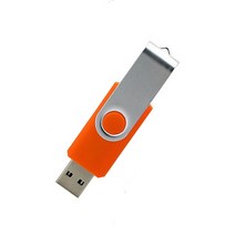 usb기기 usb Exuanck 사용자 정의 로고 금속 회전 USB 2.0 4 기가 바이트 8 16 32 메모리 플래시 드라이브, 09 orange_07 2GB