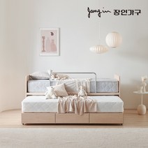 [2만원 즉시할인]장인가구 피터 2단 슬라이딩 수납침대S_매트별도, 오크