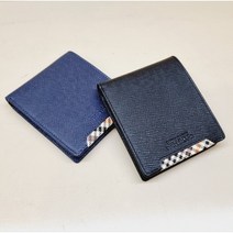 몽크로스 [뉴코아 창원점] MONCROSS 40대 50대 남성용 반지갑 옆선 사선무늬 (천연가죽)