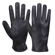MGGM llection 남성용 럭셔리 나파 양가죽 장갑 캐시미어 안감 네이비( 안감), Black(touchscreen Cashmere Lin