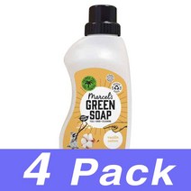 Marcels Green Soap 섬유유연제 바닐라 코튼 30Wl Weichspuler Vanille Baumwolle 750Ml 4개