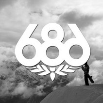 686 스노우보드스티커 보드복 포인트 스티커, 686-L, 블루반사, 1개