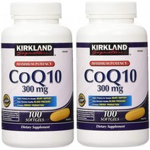 Kirkland Signature Coq10 300 Mg 100 소프트 젤 2 팩, 1