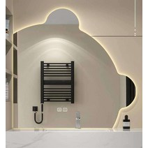 화장실 스마트 거울장 벽걸이 상부장 선반 조명 일체, 백색광+원터치+무단디밍70cm