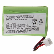 무선전화기 유뮤선전화기 레트로 Ni-MH 800mAh 3.6V 충전식 무선 가정용 전화 배터리 모토로라 V-Tech 89-1, 한개옵션0