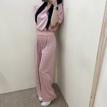 VANANA2 여성 데일리 꾸안꾸 어깨 숄더 반팔 맨투맨 롱팬츠 투피스 세트 5color