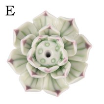 인센스스틱홀더 향꽂이연꽃 모양 Adeeing 세라믹 향 버너 스틱 홀더 애쉬 캐처 플레이트 1/3 구멍 5.5*2.8c, 05 E