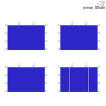 오션웨일 접이식 야외 천막 3x3 C-도어형 세트 (심플바람막이 4면) 주차 행사용 포장마차 캐노피 천막, (C-도어형 세트)블루