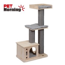 펫모닝 [PMC-6515]원목 사각기둥 캣타워