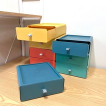 데코리타 책상 욕실 식탁 다용도 슬라이딩 미니 정리함, (단품)책상 정리함, 민트