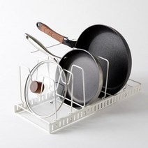 한샘 SOK 모던 확장형 후라이팬 정리랙 화이트