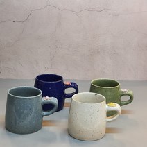 도자기 머그컵 선물용 예쁜머그 매화 350ml 500ml, 대500ml, 노랑