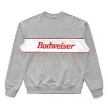미국공홈 말본 골프 x 버드와이저 크루넥, S, Heather Grey