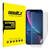 솔츠 아이폰 XR 지문방지 무광 풀커버 강화 액정보호필름, 1개