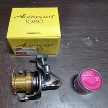 윤성 시마노 액티브캐스트(1080) + 다이와 저스트론 5호줄셋트, 액캐(1080) + 저스트론 5호줄(원줄감아서)