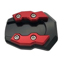 오토바이 사이드 스탠드 패드 플레이트 킥 확대기 지원 확장 혼다 PCX125 PCX 125 150 2018 -, 06 NO LOGO Red