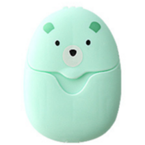 JYA 휴대용 일회용 종이 비누그린 1개50pcs