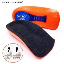 요족깔창 아치 인솔 아치형 깔창 스포츠 힐 패드 insoles pain relief for plantar fasciitis 쿠션 발 마사지 케어 half heel insole, 나만 35-39