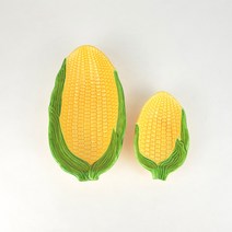 필하이 일본산 야채 모양 접시 (배추 당근 옥수수), 옥수수 대, 1개