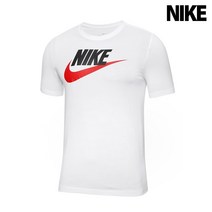 나이키 남성 반팔티 NSW 아이콘 퓨추라 화이트 AR5004-100