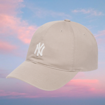 MLB 엠엘비 스몰자수 포인트 볼캡 루키 언스트럭쳐 NY 베이지