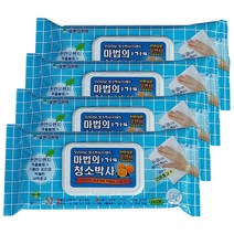 대웅에스피 / 마법의 청소박사 (중형) 60매 캡형 4개 | 청소포걸레행주크리너