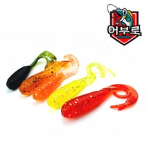 어부로 리뉴얼 트리플웜 3인치 볼락웜 전갱이웜 송어웜 글럽웜 그럽웜 지그헤드 엘리게이터, TRIP3-12(야광)