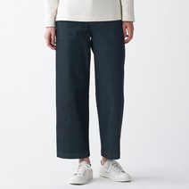 무인양품 MUJI 여성 스트레치 데님 와이드 팬츠 BEB58ZZZ