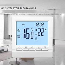 보일러온도조절기 무선 및 RF 온도 조절기 가스 보일러용 스마트 컨트롤러 LCD 디지털 프로그램 가능한