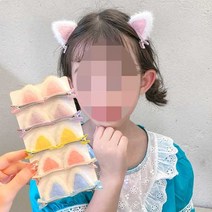 심쿵 고양이 동물 귀 악어 집게핀 2피스 5컬러