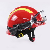 소방관헬멧 구조 헬멧 투구 보호 안경 화재모자 비상, F2 긴급 구조 헬멧(빨간색 고글+ 손전등)