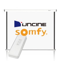 저소음 SOMFY 모터 사용 80인치 100인치 120인치 전동 스크린 자동 전자동 노출 빔스크린 빔프로젝터 빔프로젝트 무선 송수신기 리모컨 설치, 05 100인치 S전동 무선형(자가체결 당일출고)