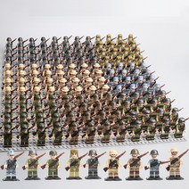 오늘출발 / KC인증 / 중국 레고 호환 블록 2차 세계대전 밀리터리 군인 피규어 24종 세트 ( 독일 미국 중국 영국 이탈리아 팔로군 일본 소련) 블럭, 알파부대