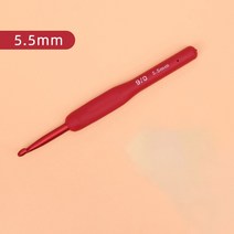 레이스코바늘 뜨개바늘 털실 뜨개실 뜨개질 튤립 레드 크로셰 후크 세트 질, 10 1pc 5.5mm