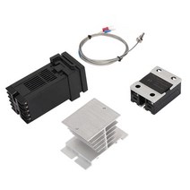 PID 온도 조절기 컨트롤러 빠른 제어 100-240V 고정밀 K 타입 열전대 치킨 하우스, 01 25A