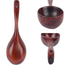 민속주점 동동주잔 막걸리주박 술 손잡이 나무 갈색옷칠 8x21cm 1개, 상품, 1