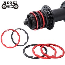 (호환) 11.521.8522.182.352.5mm 자전거 허브 와셔 플라이휠 카세트 가스켓 MTB 자전거 부품 로드 바이크 바텀 브래킷 스페이서, [5] Black15MM