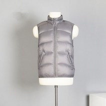남성 조끼 90% 화이트 덕 다운 민소매 재킷 가을 겨울 두껍고 따뜻한 패션 스탠드 칼라 코트 2022