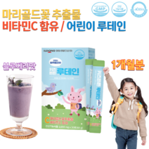 홈쇼핑 약국 눈 건강 어린이 아이 아기 유아 키즈 초등학생 중학생 고등학생 루테인 눈에좋은 과일 블루베리맛 비타민 C A 인도산 마리골드 꽃 추출물 분말 가루 스틱 약 1개월분, 2000mg 30포