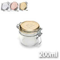 이탈리아 보르미올리 메탈캡 밀폐유리병 200ml 고리형