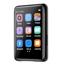 MP4 2.5 인치 블루투스 풀 터치 스크린 mp3 mp4 음악 플레이어 휴대용 스포츠 워크맨 내장 스피커 fm 라디오 녹음 전자 책, 터치 mp3 워크맨, 4GB