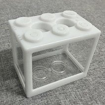우파루파키우기 빌딩 블록 수족관 물고기 탱크 미니 컵 금붕어 항아리 데스크탑 그릇 작은 싸움