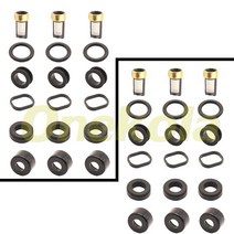 연료 인젝터 서비스 수리 키트 필터 Orings 씰 Grommets for Mitsubishi Montero 2003-2006 3.8L V6 MR5788, 02 6 piece set, 02 6 piece set