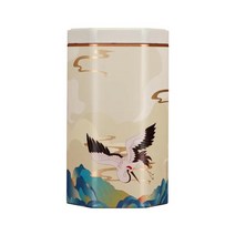 차 주석 용기 금속 통 빈 주석 상자 커피 향신료 주석 금속 허브 항아리 커피 설탕 사탕을위한 작은 주방 용기, 하나, White