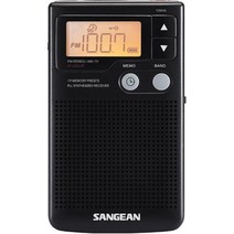 SANGEAN Sangean DT 200X FM 스테레오 AM 디지털 튜닝 포켓 라디오 블랙, Radio